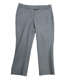 Dalia | Crop Capri Print Pant Stretch Black White | Size 6